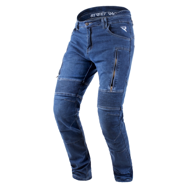 Street Racer Basic Blaue Motorradjeans Ausverkauf