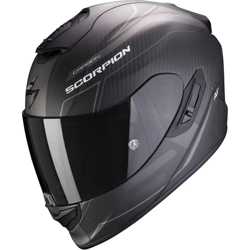 Integralhelm Scorpion EXO-1400 Carbon Air Beaux schwarz-silber