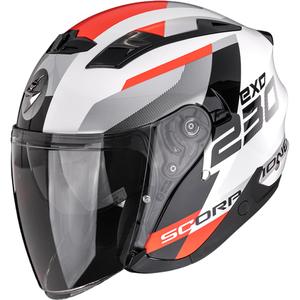 Scorpion EXO-230 Comics offener Motorradhelm weiß-rot