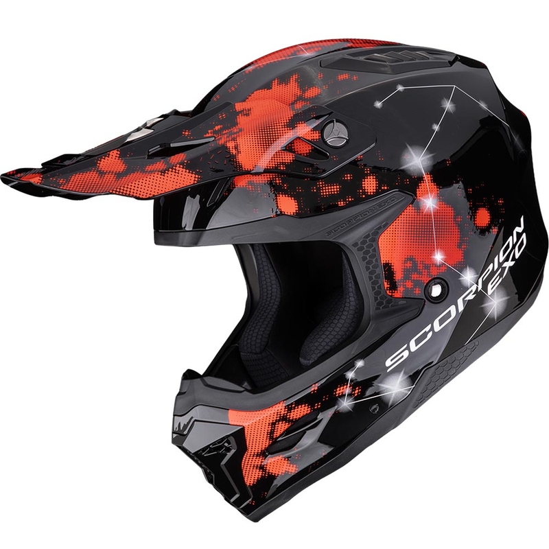 Scorpion SMX-10 Vibe Motocross-Helm schwarz-rot