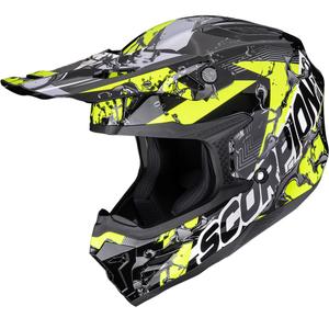 Scorpion SMX-10 Benzin-Motocrosshelm schwarz-gelb