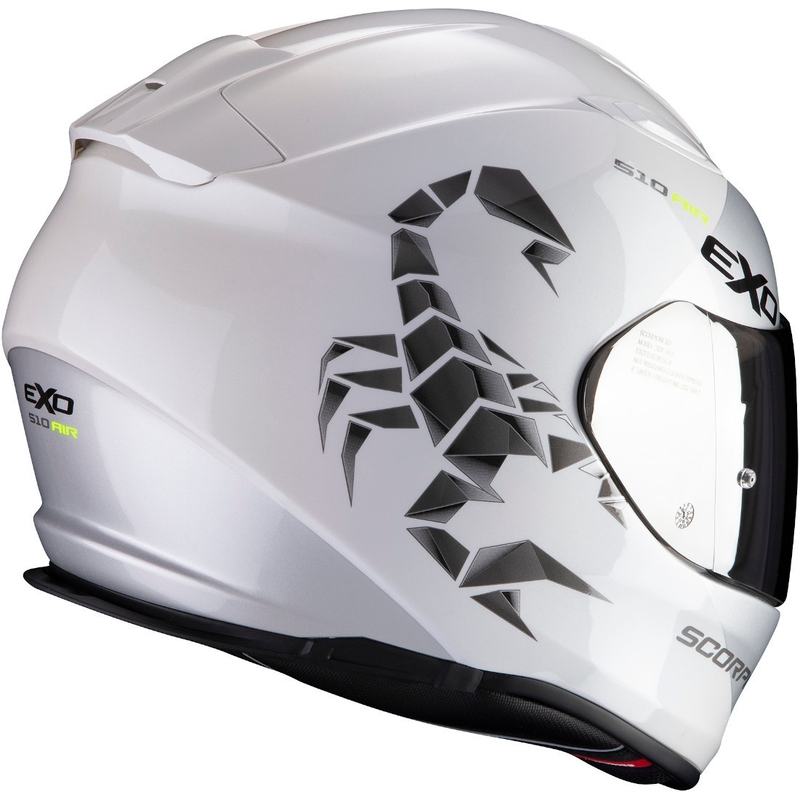 Integralhelm Scorpion EXO-510 Air Pique weiß-silber