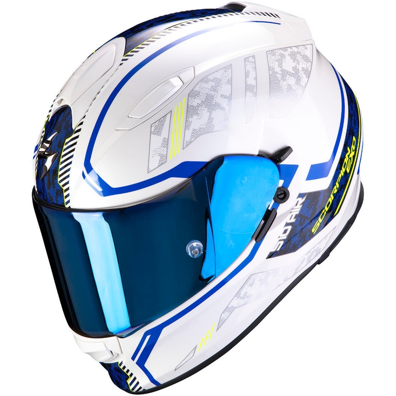 Integralhelm Scorpion EXO-510 Air Occulta weiß-blau Ausverkauf