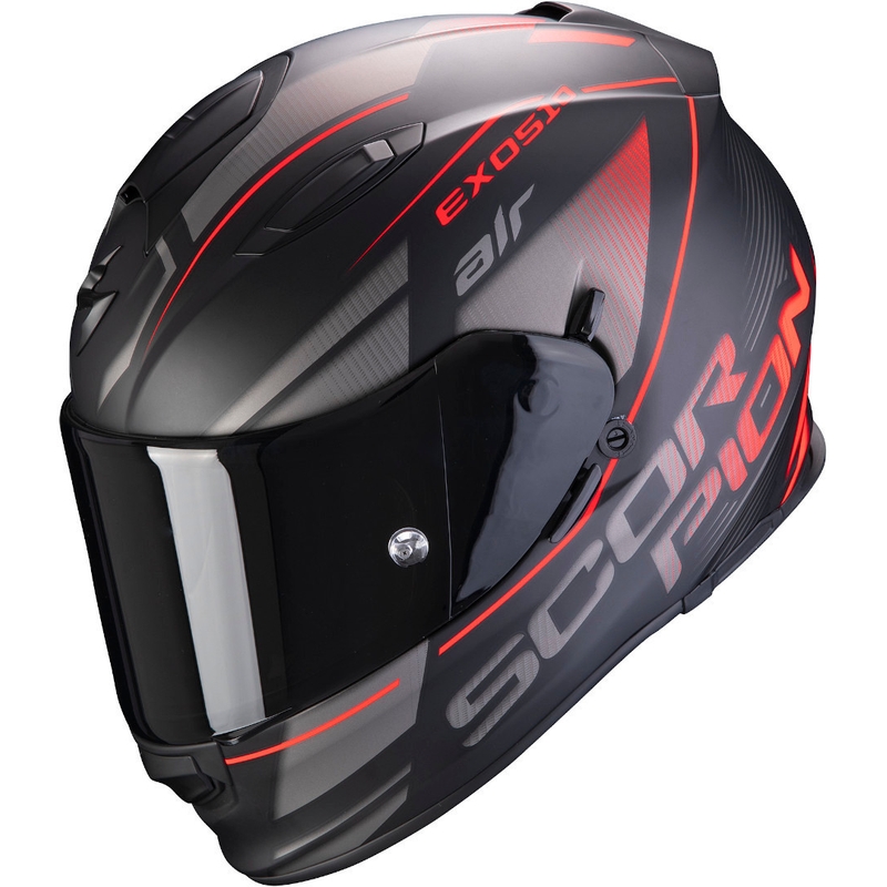 Integralhelm Scorpion EXO-510 Air Ferrum schwarz-silber-rot