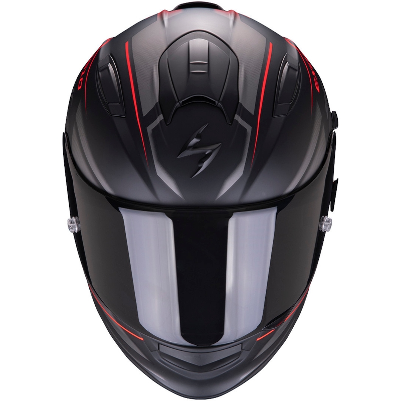 Integralhelm Scorpion EXO-510 Air Ferrum schwarz-silber-rot