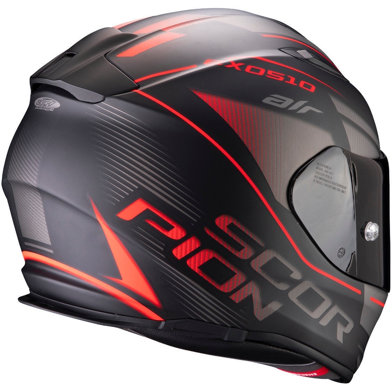 Integralhelm Scorpion EXO-510 Air Ferrum schwarz-silber-rot