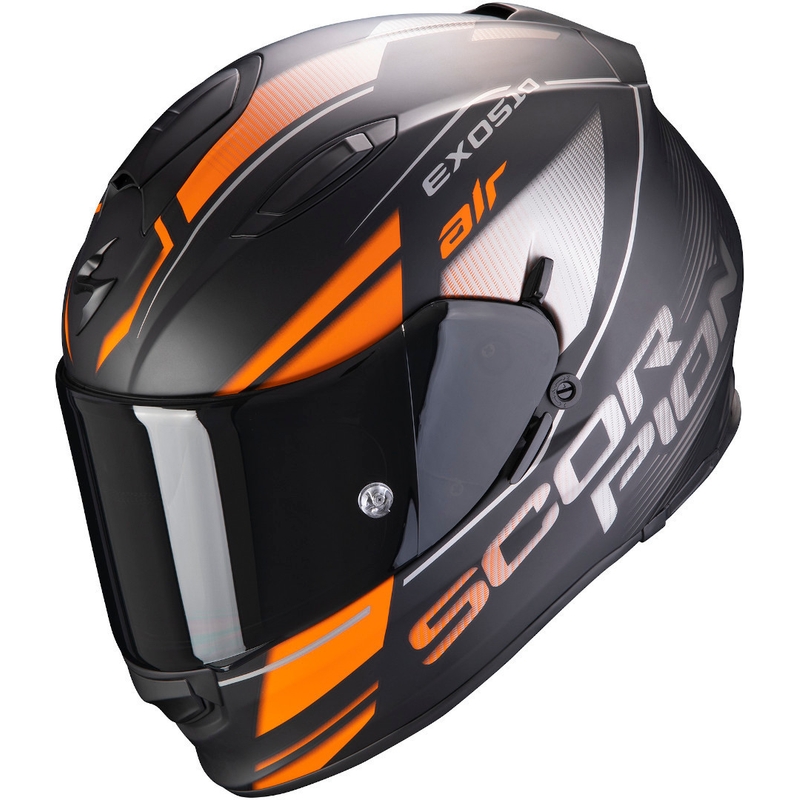 Integralhelm Scorpion EXO-510 Air Ferrum schwarz-silber-orange