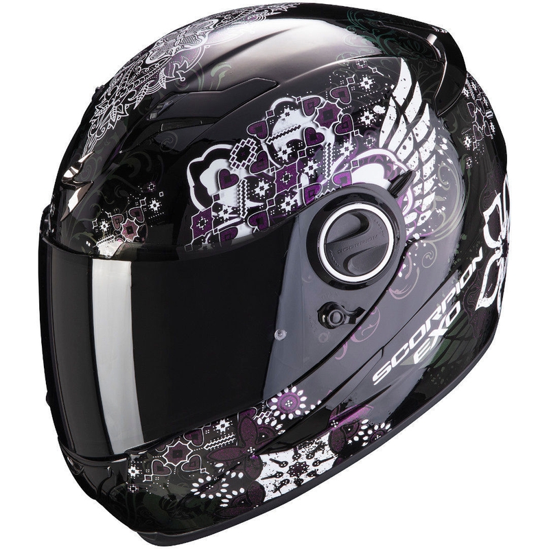Integralhelm Scorpion EXO-490 Divina schwarz-violett Ausverkauf