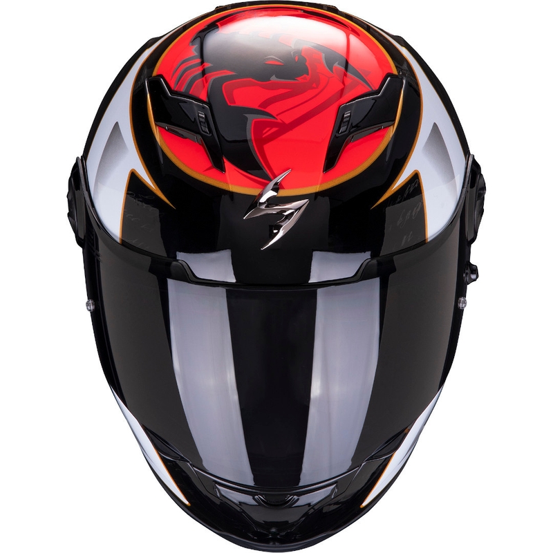 Integralhelm Scorpion EXO-490 Tour schwarz-weiß-rot Ausverkauf