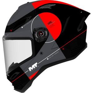 Integralhelm MT KRE 2 Spirit B15, matt-glänzend, schwarz-grau-rot