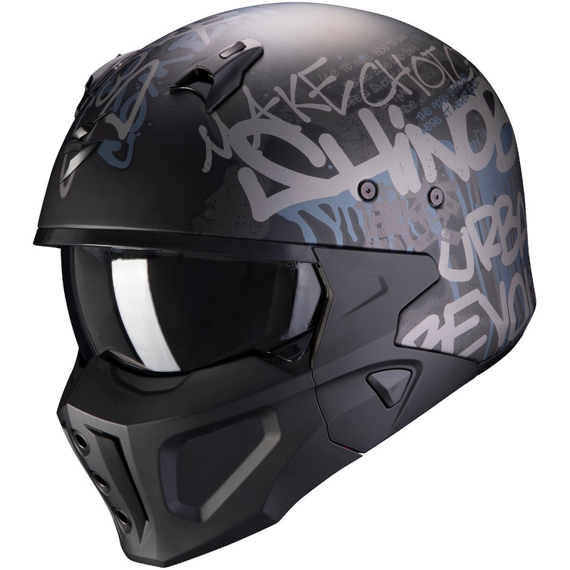 Helm Scorpion COVERT-X Wall schwarz-silber