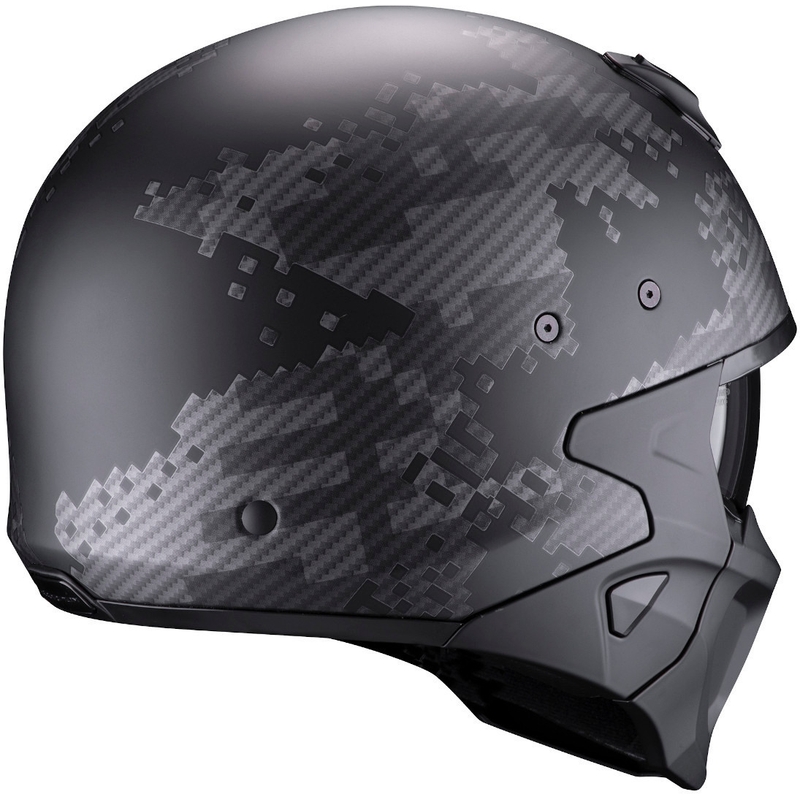 Helm Scorpion COVERT-X Xborg schwarz-silber