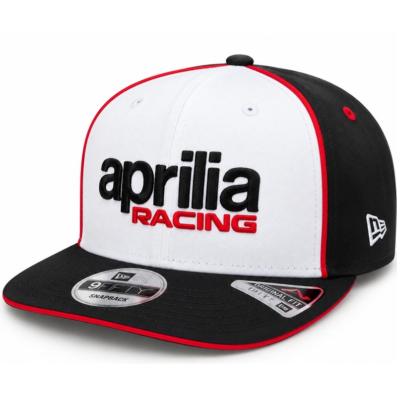 Aprilia Racing x New Era Team Edition Kappe schwarz-weiß