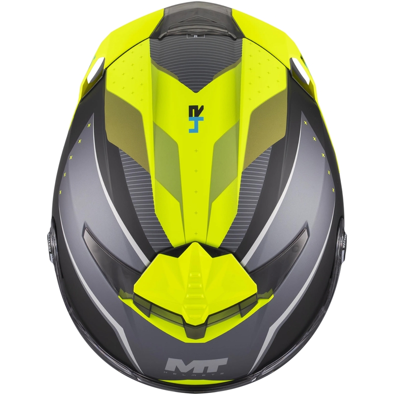 Integralhelm MT Thunder 4 R SV Windkanal B3 schwarz-grau-fluoreszierend gelb