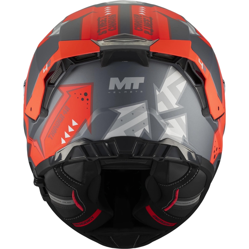 Integralhelm MT Thunder 4 R SV Canvas C5 schwarz-grau-rot