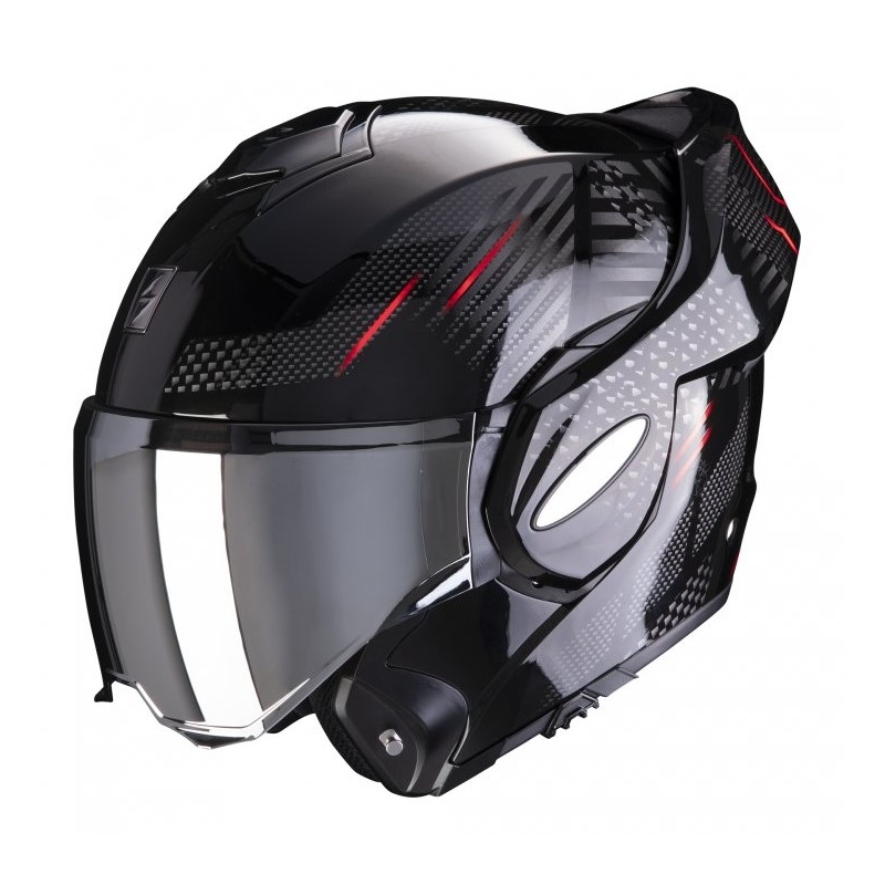Scorpion EXO-TECH Pulse schwarz-roter Kipphelm