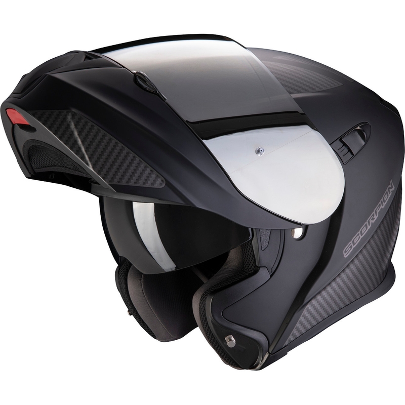 Motorradhelm Scorpion EXO-920 Flux schwarz-silber