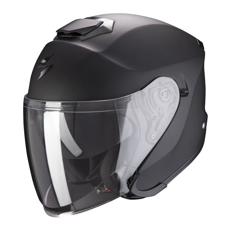 Offener Helm Scorpion EXO-S1 Massiv schwarz matt