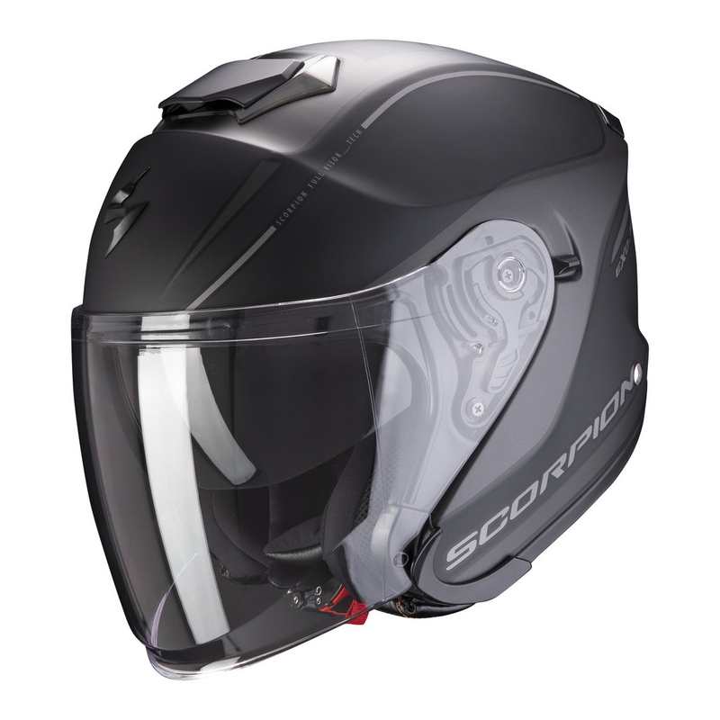 Offener Helm Scorpion EXO-S1 Shadow schwarz-silber