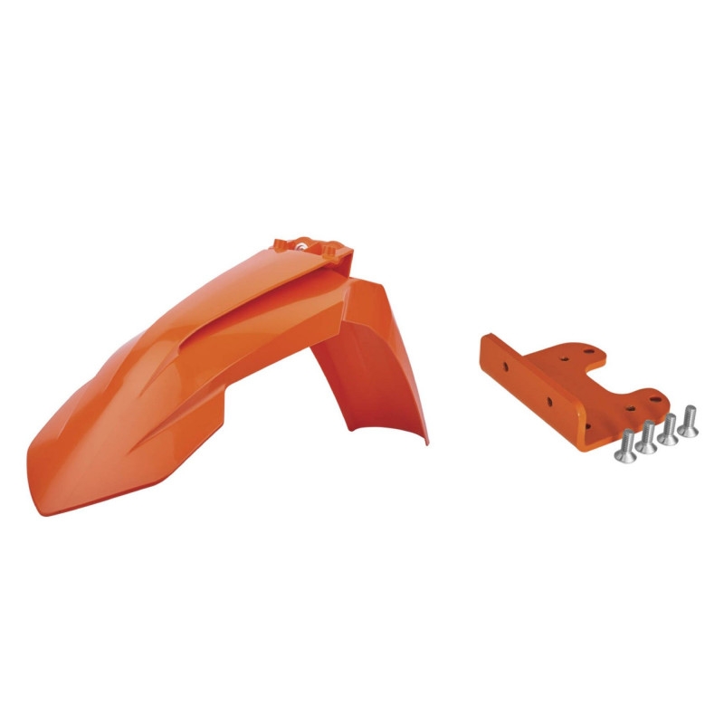 Kotflügel vorn POLISPORT with adaptor orange KTM 16