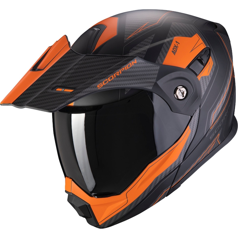 Klappbarer Endurohelm Scorpion ADX-1 Tucson schwarz-orange Ausverkauf