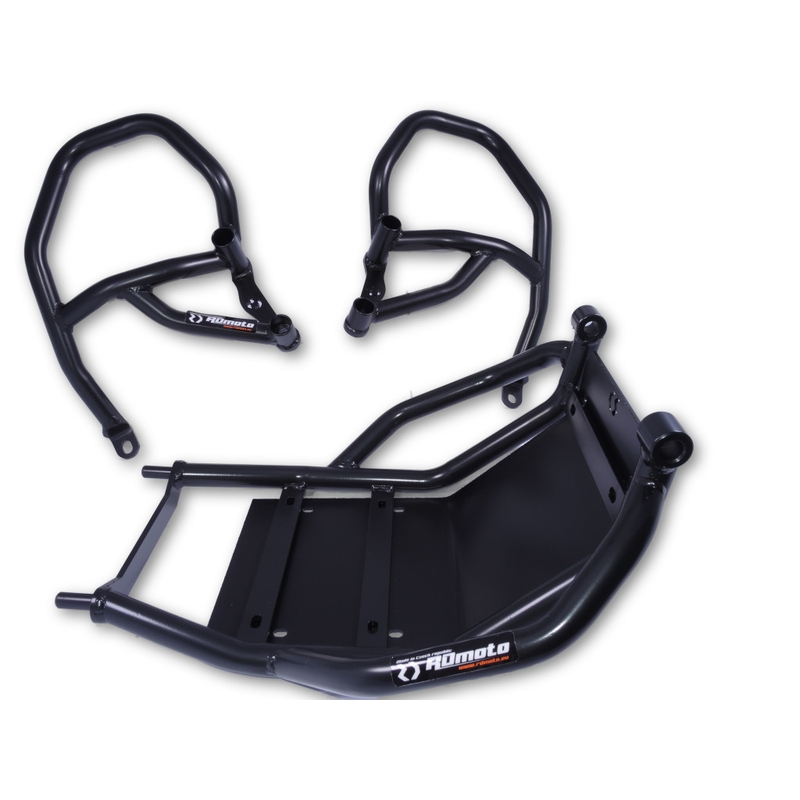 Motor Schutzrahmen RDMOTO schwarz matt upper + lower