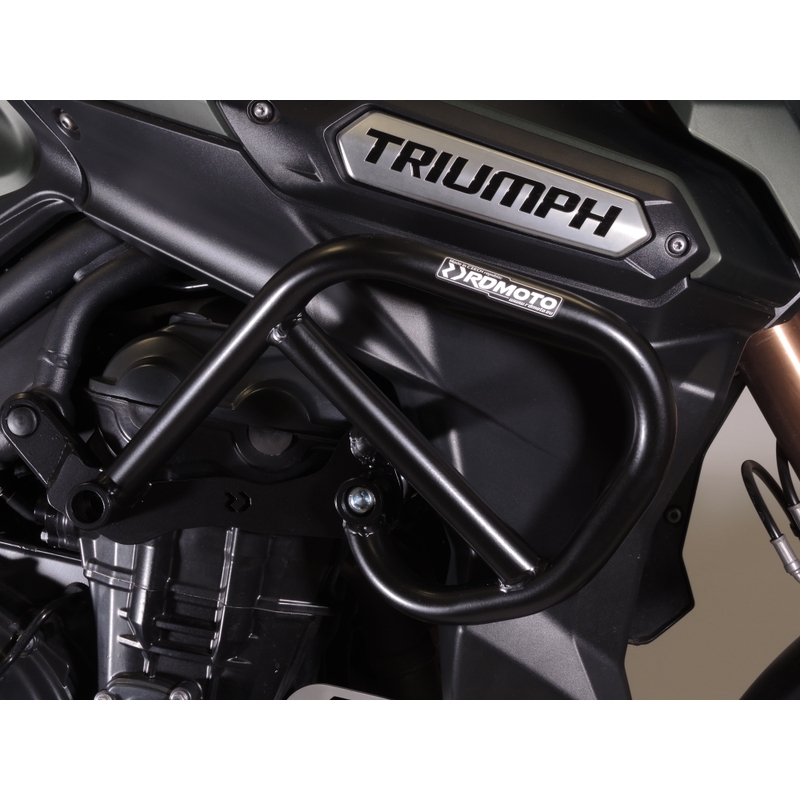 Motor Schutzrahmen RDMOTO schwarz matt für TRIUMPH Tiger 1200 Explorer / GT Explorer 2011-2015