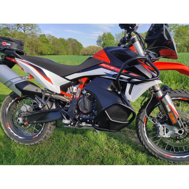 Motor Schutzrahmen RDMOTO schwarz matt upper + lower für KTM Adventure 790 / R 2019-2020, KTM Adventure 890 /R/L 2021-2022