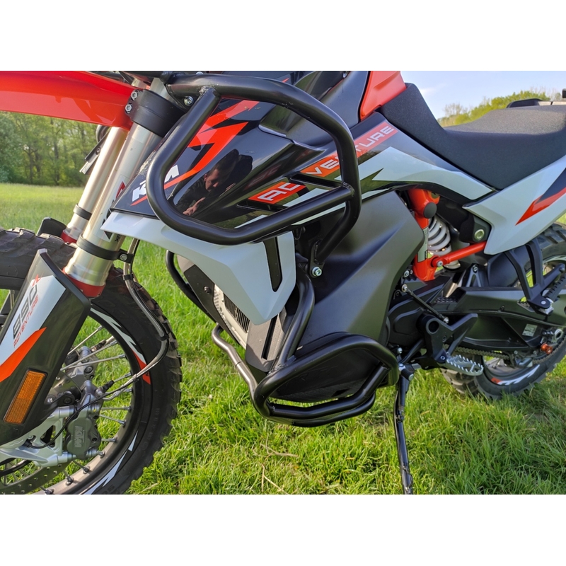 Motor Schutzrahmen RDMOTO schwarz matt upper + lower für KTM Adventure 790 / R 2019-2020, KTM Adventure 890 /R/L 2021-2022
