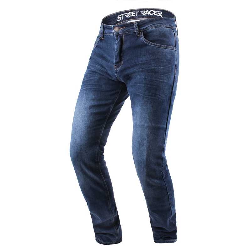 Street Racer Daily Blaue Motorradjeans Ausverkauf