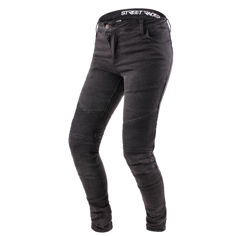 Women's Street Racer Spike Schwarz Motorrad Jeans Ausverkauf