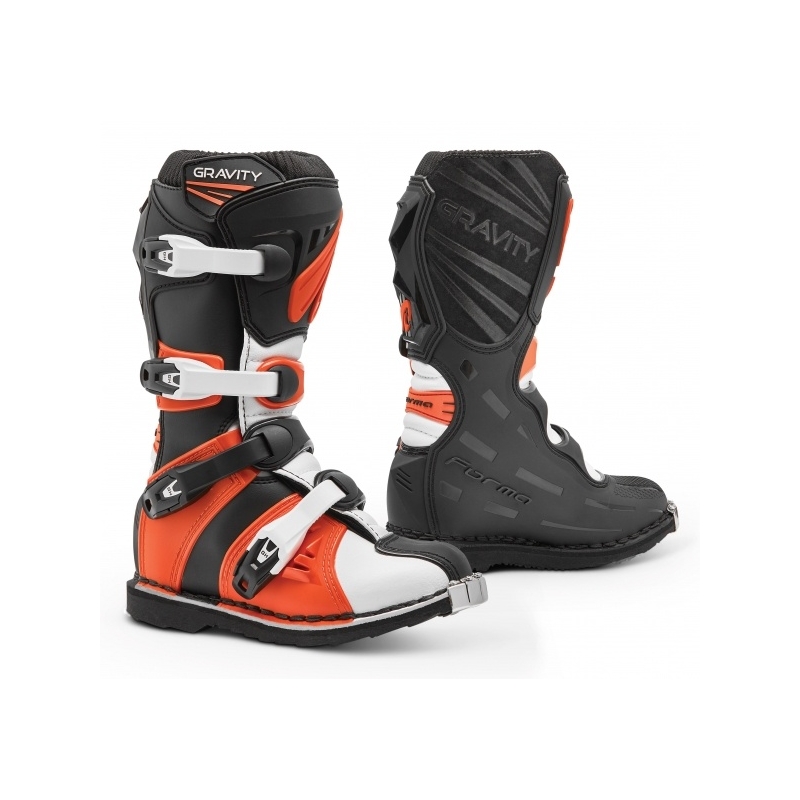 Kinder Motorradstiefel Forma Gravity schwarz-orange