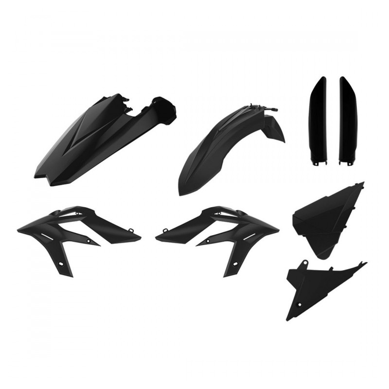 Satz Kunststoffteile POLISPORT schwarz für BETA Xtrainer 250 2015-2019, BETA Xtrainer 300 2015-2019