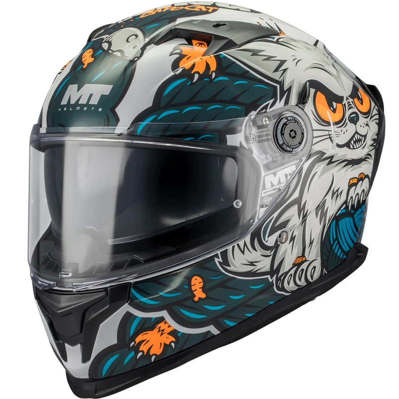 Integralhelm MT Braker SV King A7 grau-blau