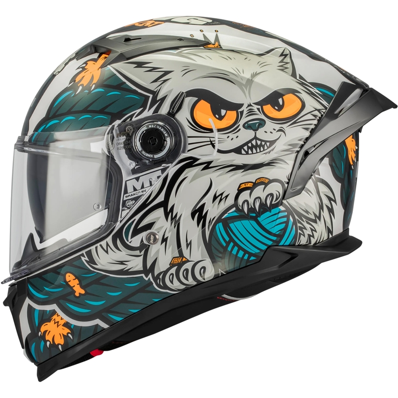 Integralhelm MT Braker SV King A7 grau-blau