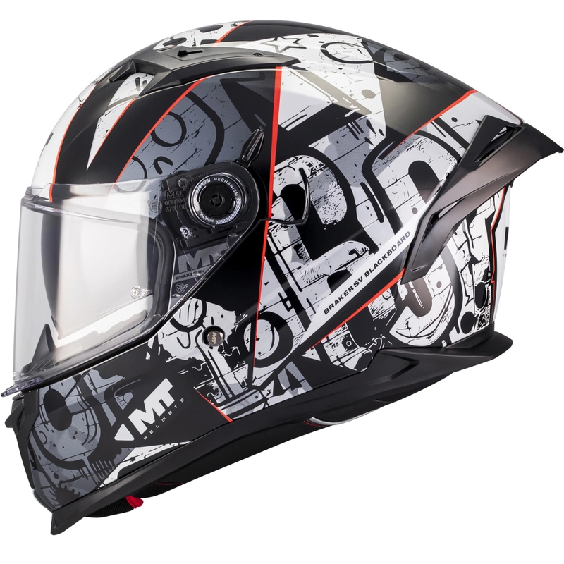 Integralhelm MT Braker SV Blackboard B0 schwarz-grau
