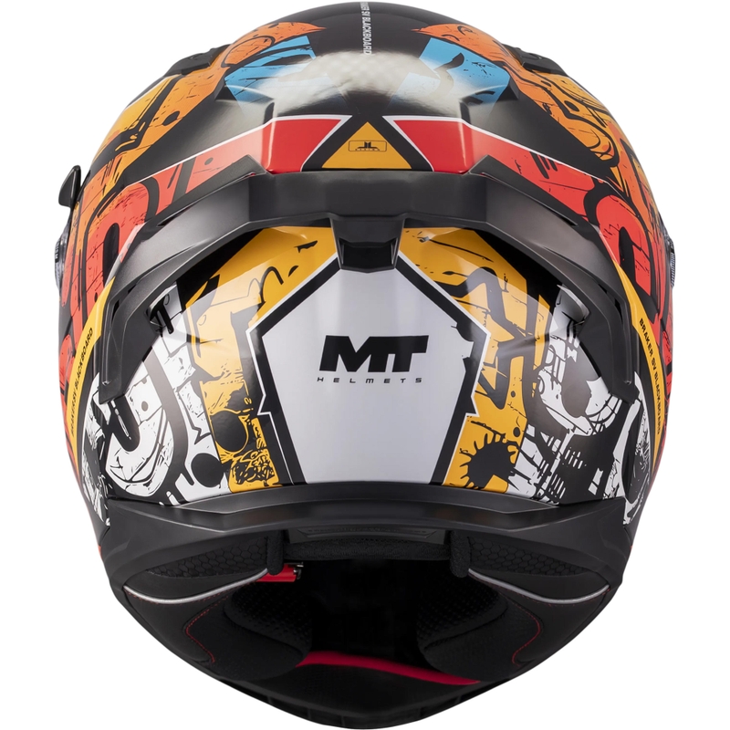 Integralhelm MT Braker SV Blackboard B5 schwarz-blau-rot