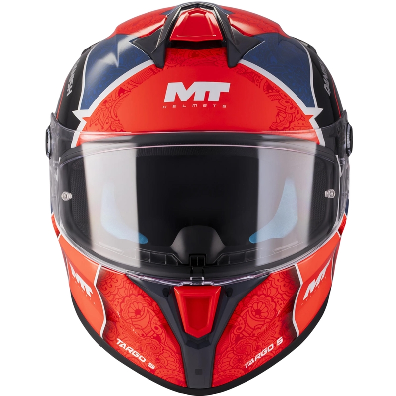 Integralhelm MT Targo S Danish_26_Season C5 rot-blau-grau