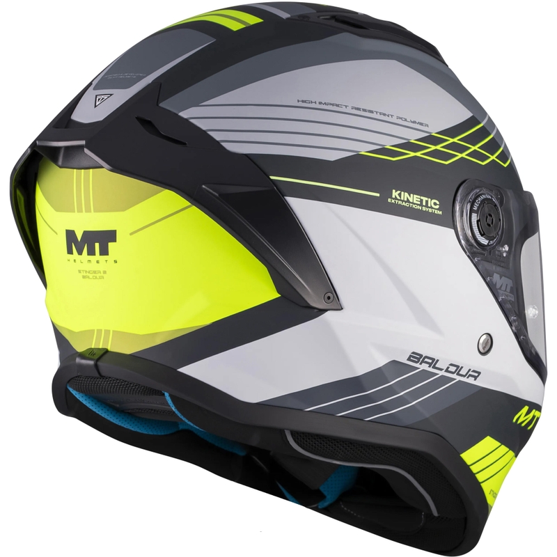 Integralhelm MT Stinger 2 Baldur C3 schwarz-grau-fluoreszierend gelb