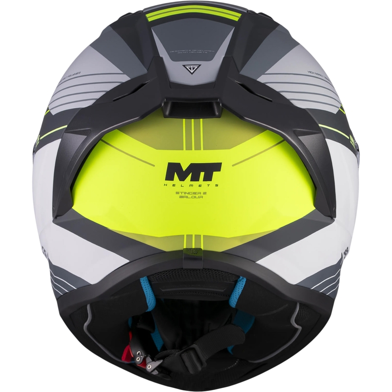 Integralhelm MT Stinger 2 Baldur C3 schwarz-grau-fluoreszierend gelb