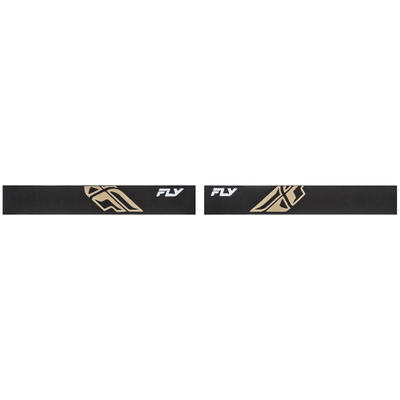 Fly Racing Focus Motocross-Brille, schwarz-khaki mit klarem Plexiglas