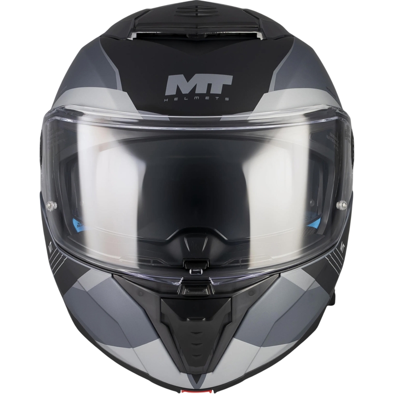 Klappbarer Motorradhelm MT Atom 2 SV Kaster C2 matt schwarz-grau