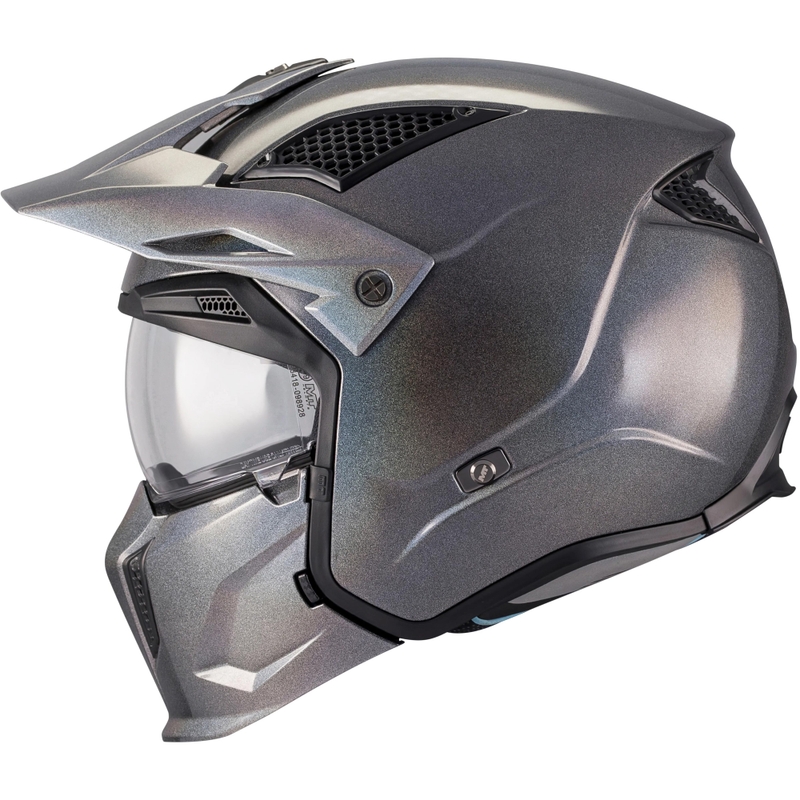 Modularer Motorradhelm MT Streetfighter SV S Special Pure T2 glänzend mehrfarbig