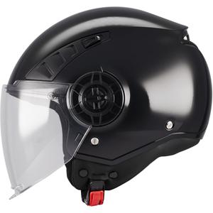 Offener Motorradhelm MT Aeris Pure A1 schwarz