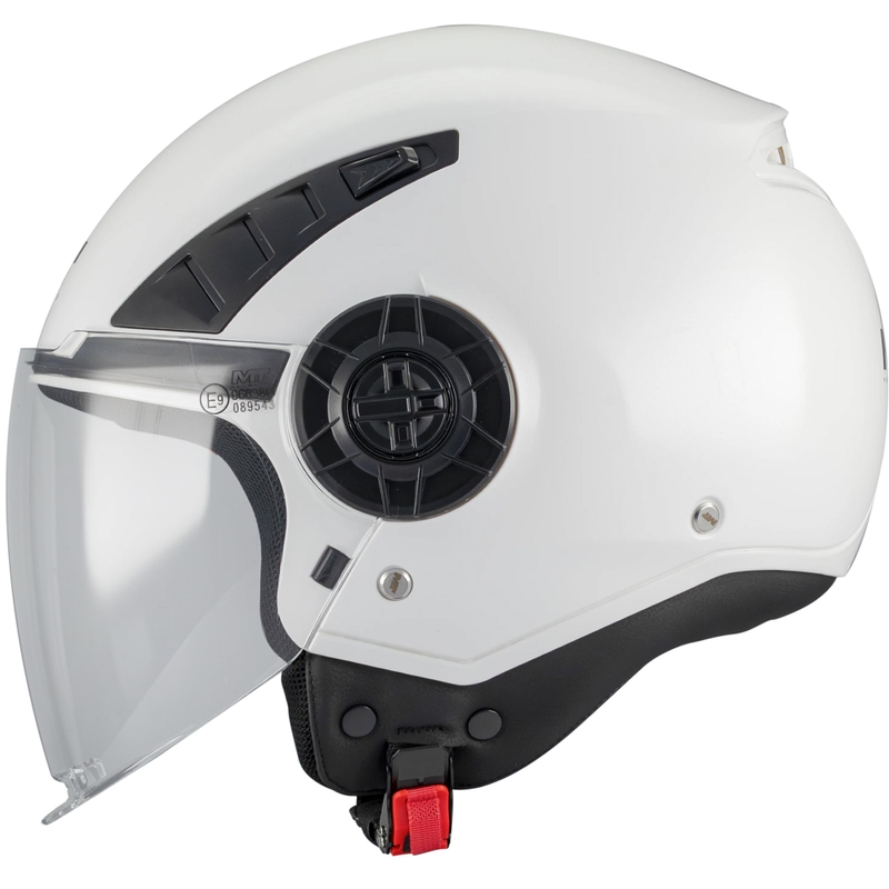 Offener Motorradhelm MT Aeris Pure A1 weiß