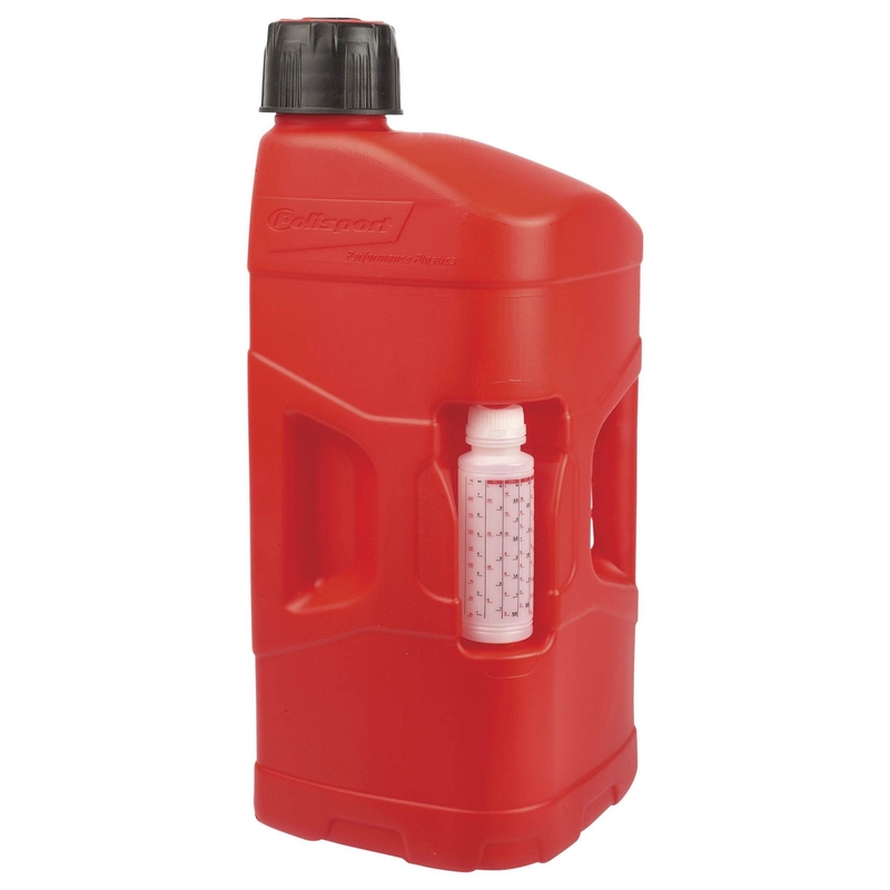 Utility can POLISPORT PROOCTANE 20 l with standard cap + 250 ml mixer + hose rot transparent