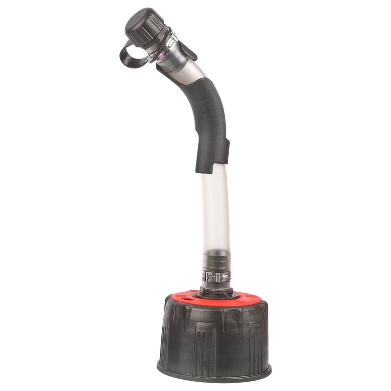 Utility can POLISPORT PROOCTANE 20 l with standard cap + 250 ml mixer + hose rot transparent