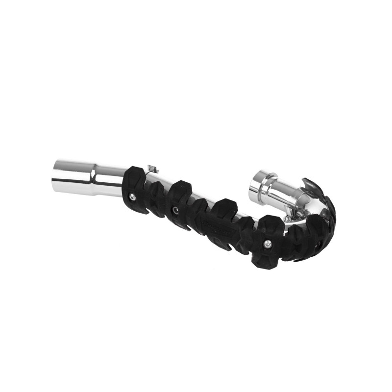 Exhaust head pipe guard POLISPORT ARMADILLO lang schwarz