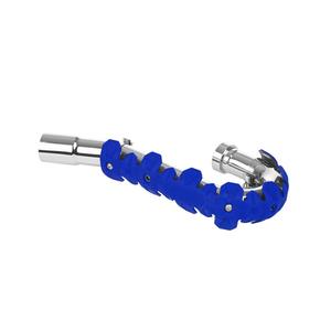 Exhaust head pipe guard POLISPORT ARMADILLO lang blau