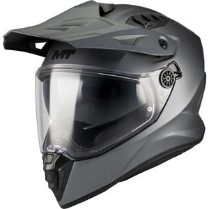 Enduro-Motorradhelm MT Track SV Pure A2, mattgrau